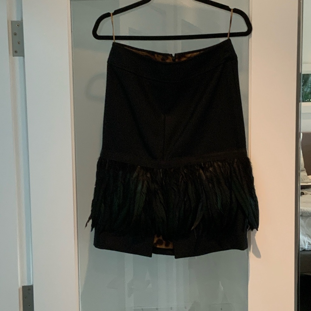 Dolce & Gabbana Vintage Skirt With Feathers